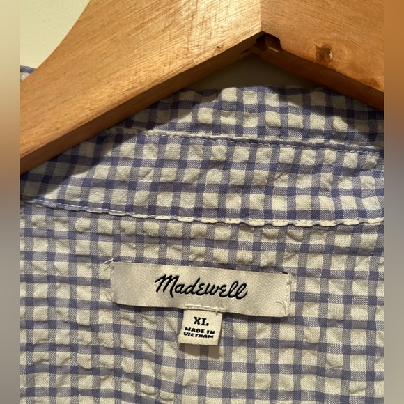 Madewell short sleeve button up XL - Seersucker - Picture 3 of 4